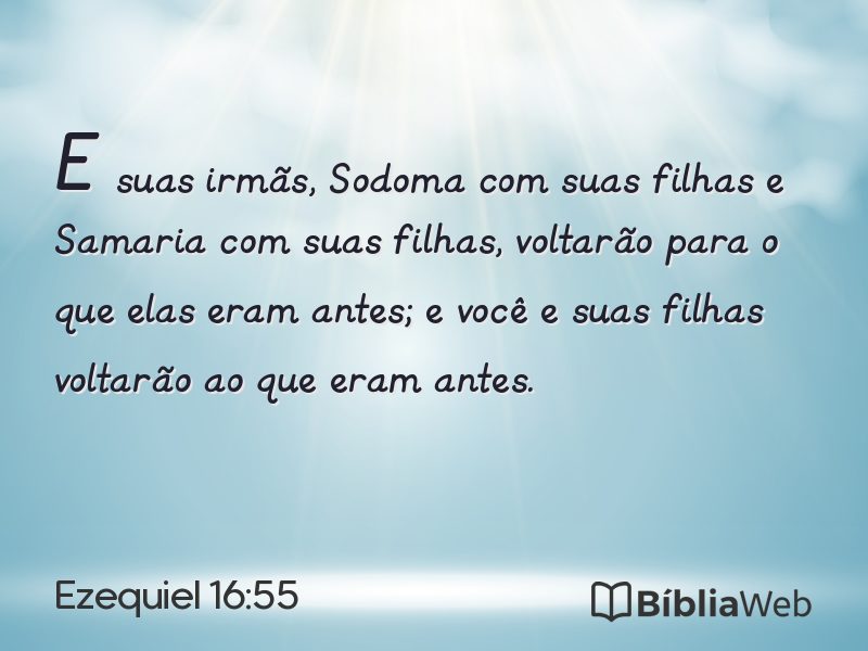 Ezequiel 16:55 em imagem para compartilhar