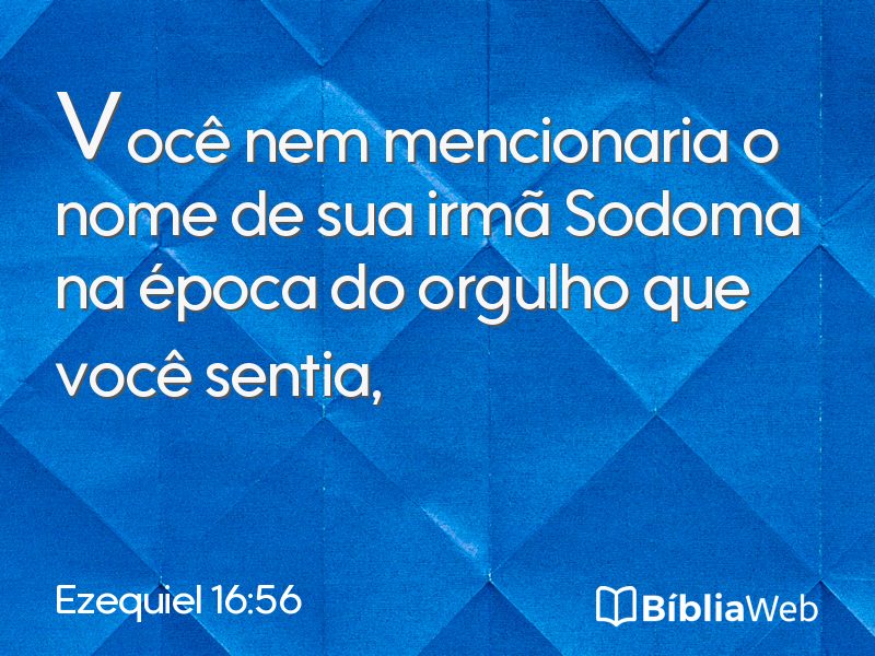 Ezequiel 16:56 em imagem para compartilhar