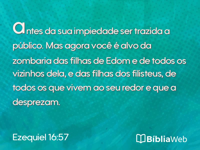 Ezequiel 16:57 em imagem para compartilhar