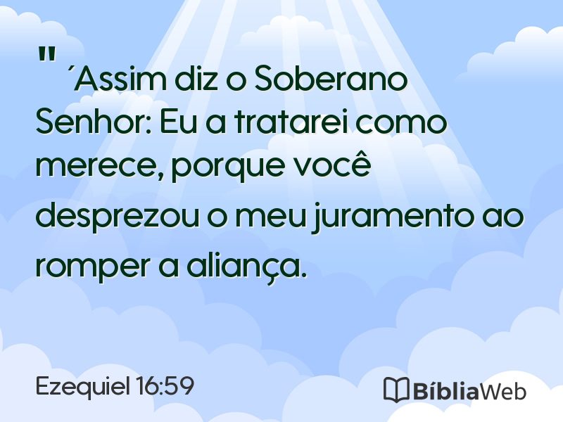 Ezequiel 16:59 em imagem para compartilhar