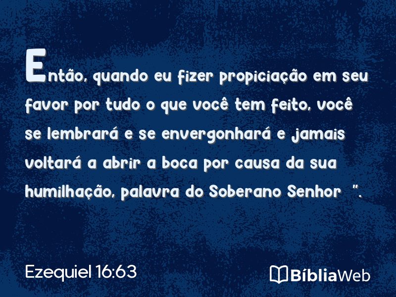Ezequiel 16:63 em imagem para compartilhar