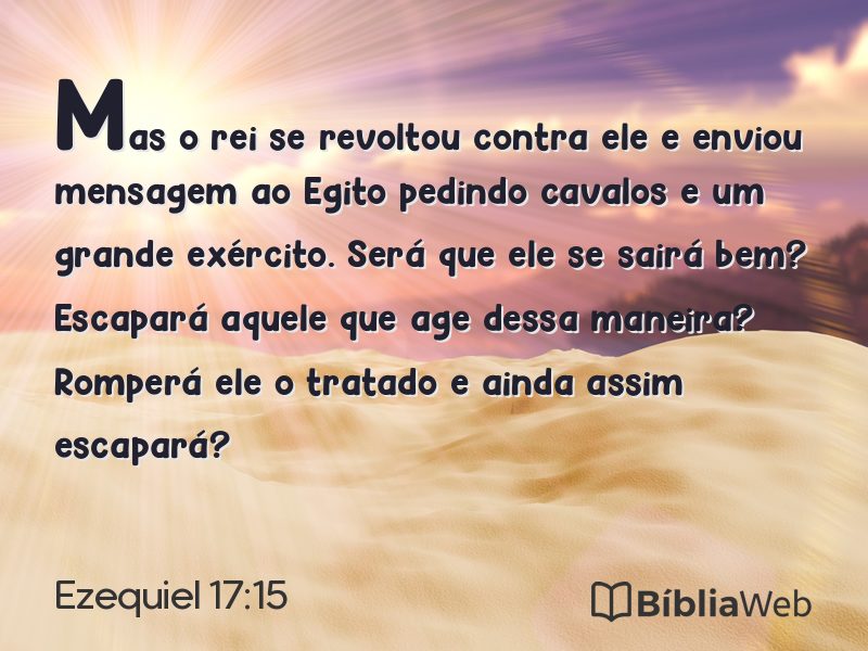 Ezequiel 17:15 em imagem para compartilhar