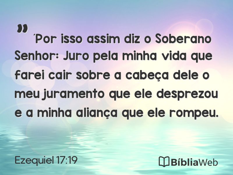 Ezequiel 17:19 em imagem para compartilhar