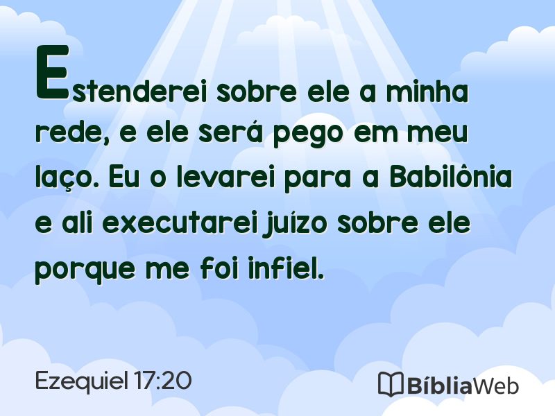Ezequiel 17:20 em imagem para compartilhar