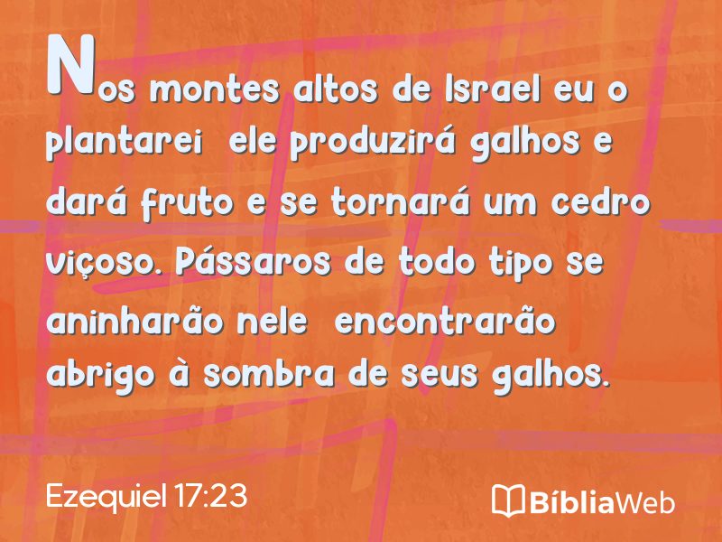 Ezequiel 17:23 em imagem para compartilhar