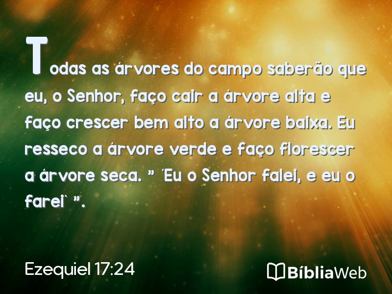 Ezequiel 17:24 em imagem para compartilhar
