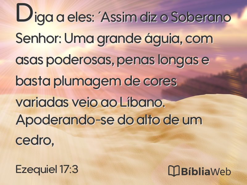 Ezequiel 17:3 em imagem para compartilhar