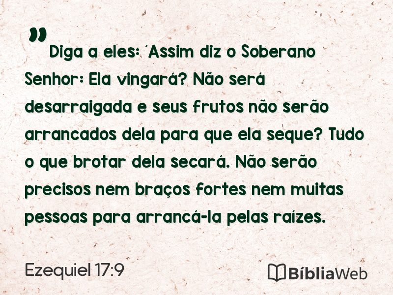Ezequiel 17:9 em imagem para compartilhar