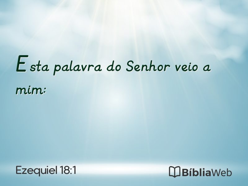 Ezequiel 18:1 em imagem para compartilhar