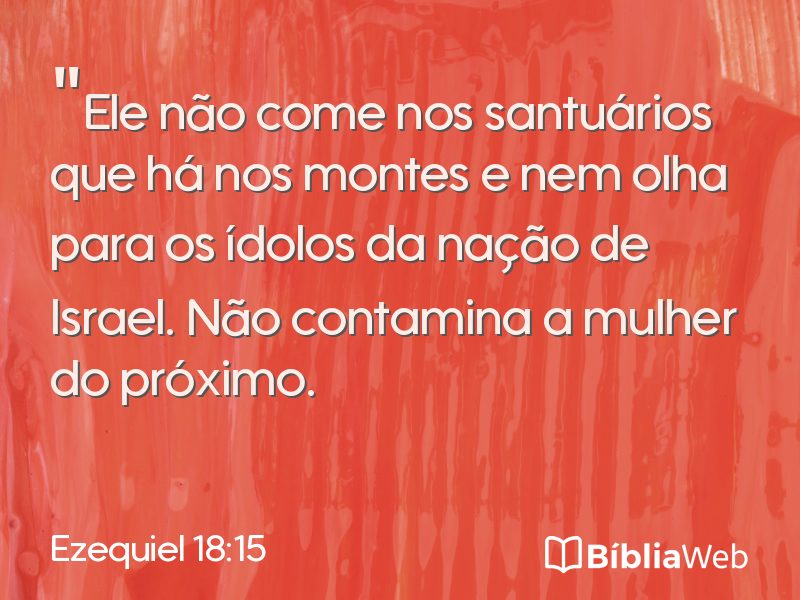 Ezequiel 18:15 em imagem para compartilhar