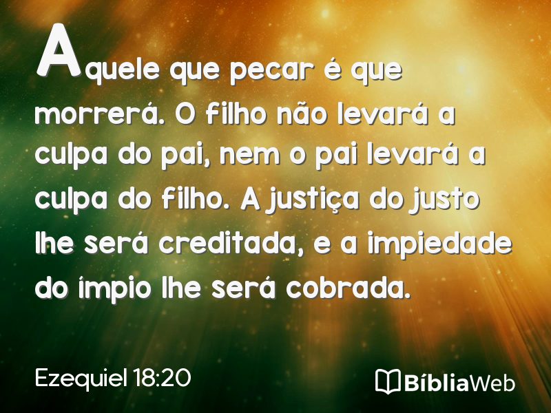 Ezequiel 18:20 em imagem para compartilhar