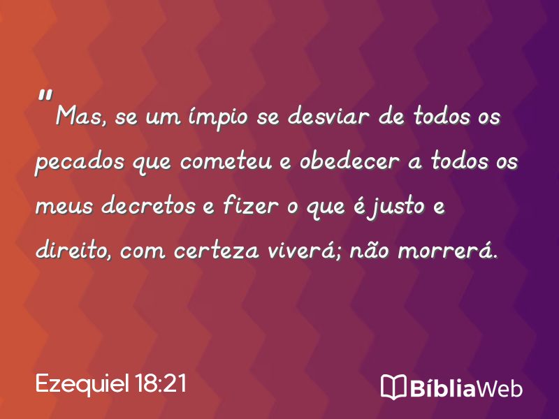 Ezequiel 18:21 em imagem para compartilhar