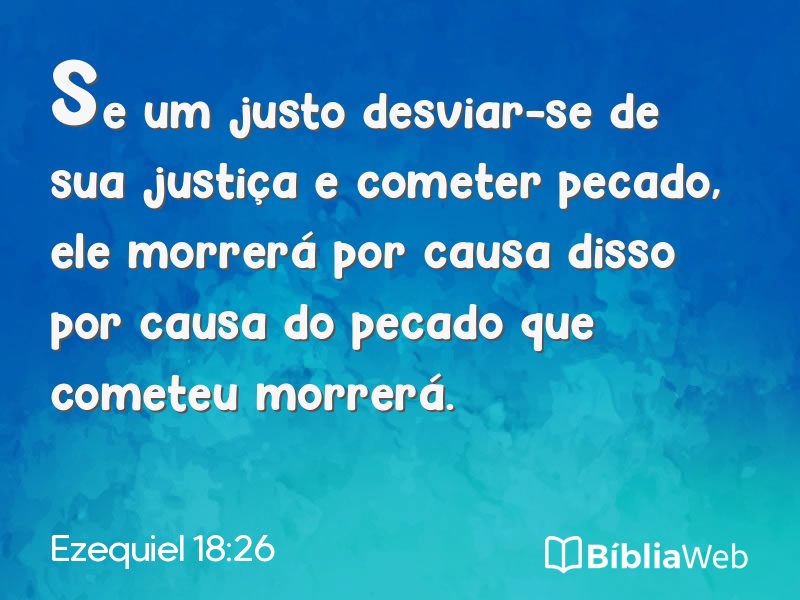 Ezequiel 18:26 em imagem para compartilhar