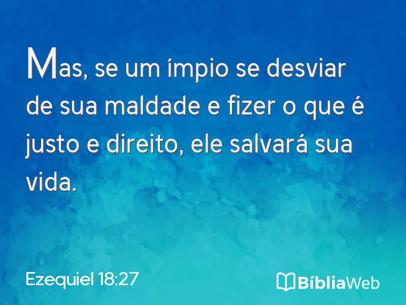 Ezequiel 18:27 em imagem para compartilhar