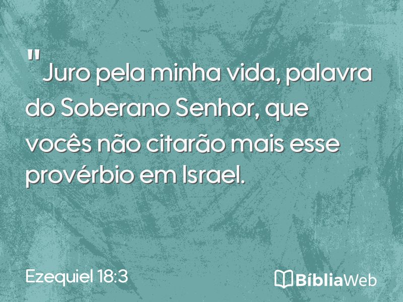 Ezequiel 18:3 em imagem para compartilhar