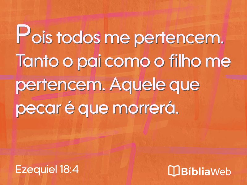 Ezequiel 18:4 em imagem para compartilhar