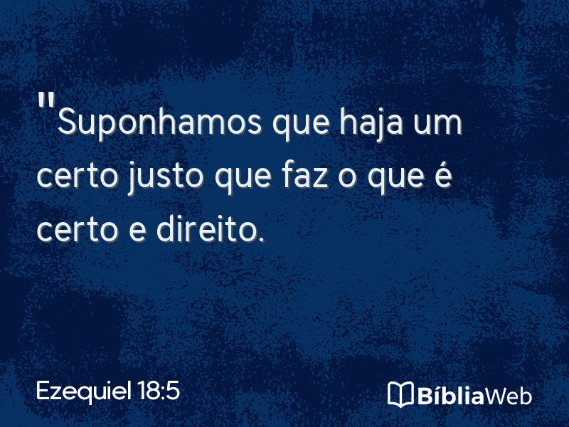 Ezequiel 18:5 em imagem para compartilhar