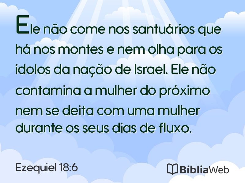 Ezequiel 18:6 em imagem para compartilhar