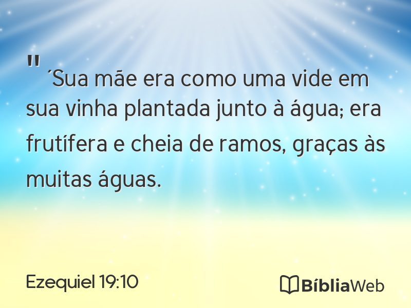 Ezequiel 19:10 em imagem para compartilhar