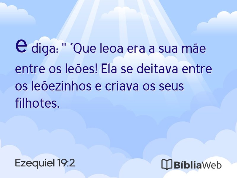 Ezequiel 19:2 em imagem para compartilhar