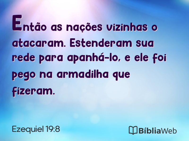 Ezequiel 19:8 em imagem para compartilhar