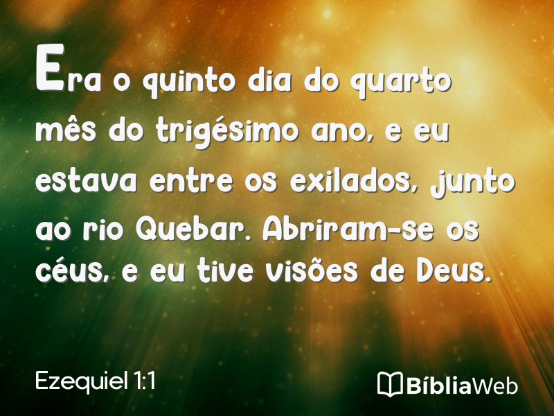Ezequiel 1:1 em imagem para compartilhar
