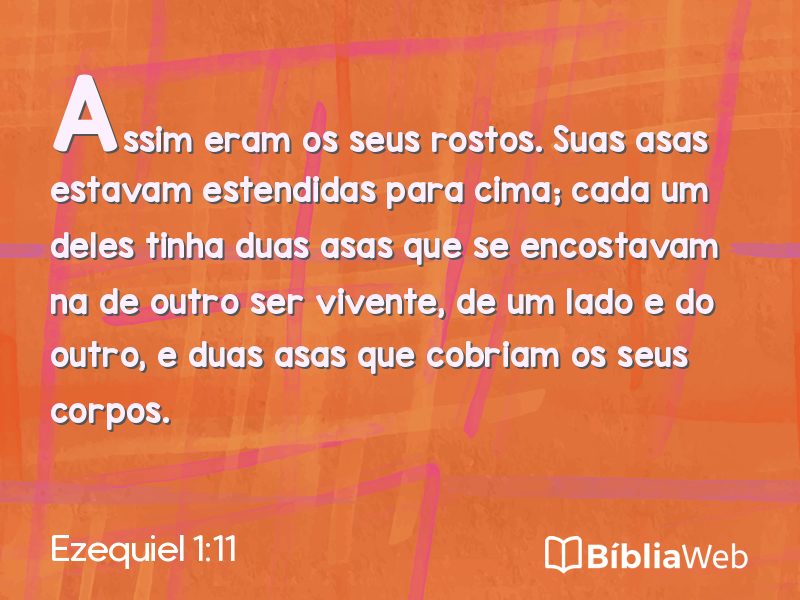 Ezequiel 1:11 em imagem para compartilhar