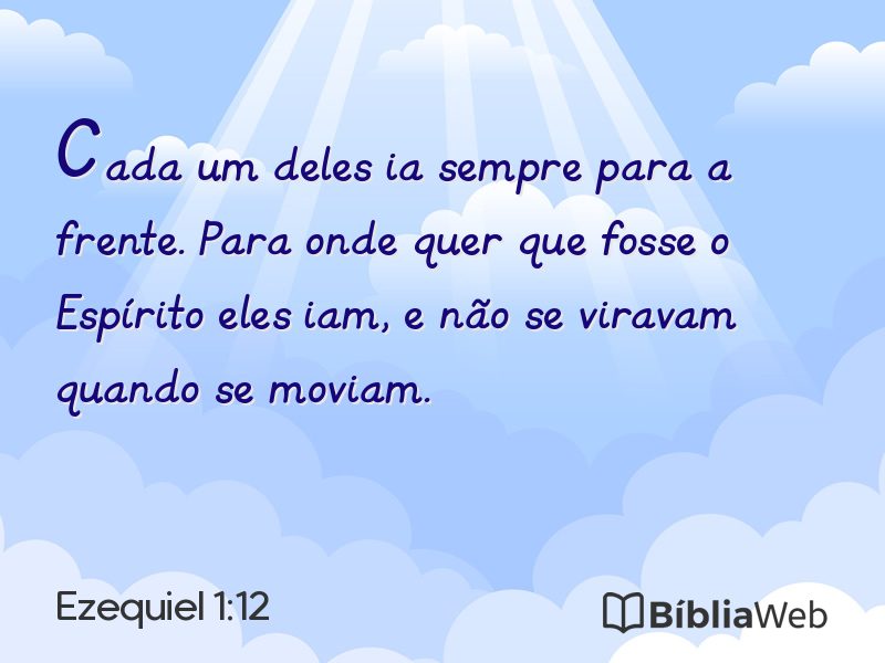 Ezequiel 1:12 em imagem para compartilhar
