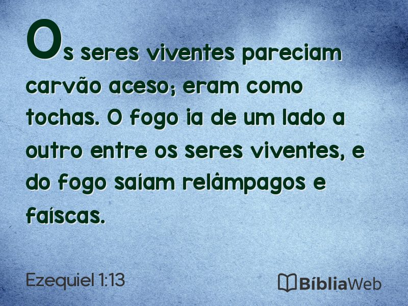 Ezequiel 1:13 em imagem para compartilhar