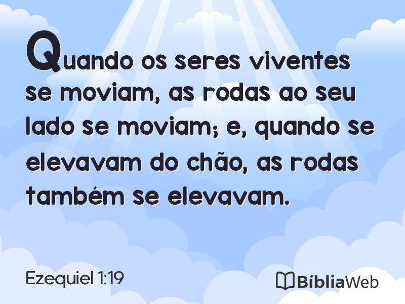 Ezequiel 1:19 em imagem para compartilhar