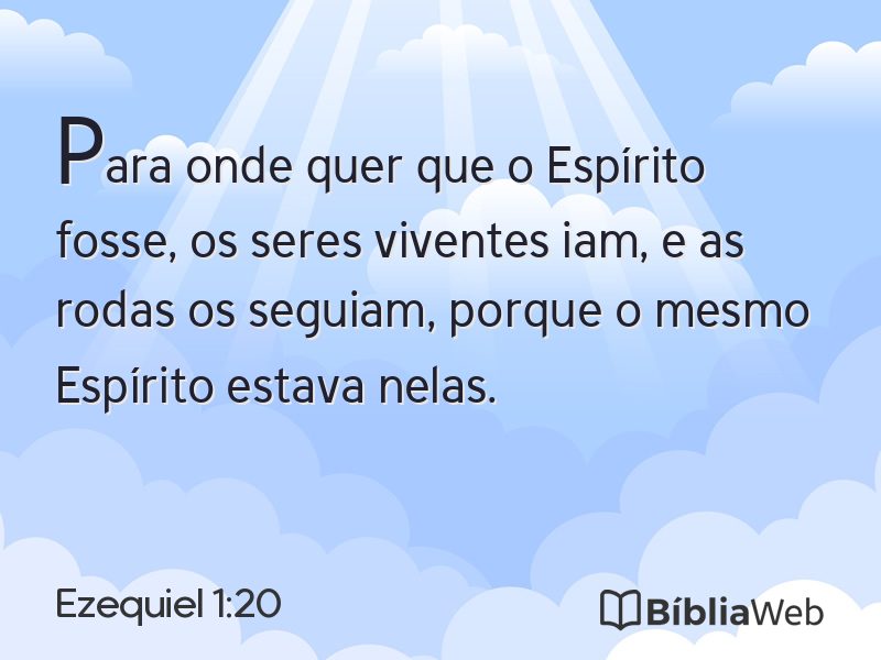 Ezequiel 1:20 em imagem para compartilhar