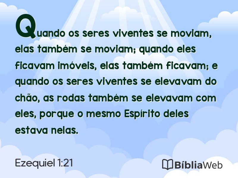 Ezequiel 1:21 em imagem para compartilhar