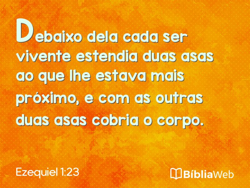 Ezequiel 1:23 em imagem para compartilhar