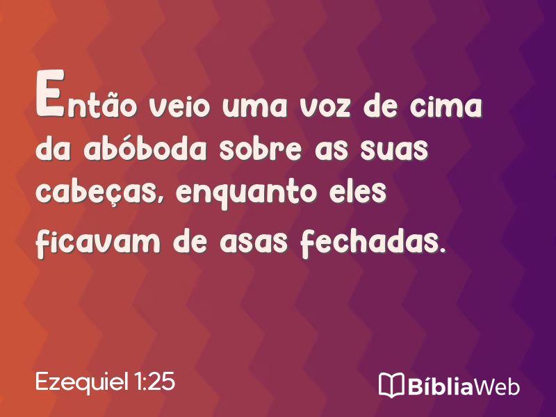 Ezequiel 1:25 em imagem para compartilhar