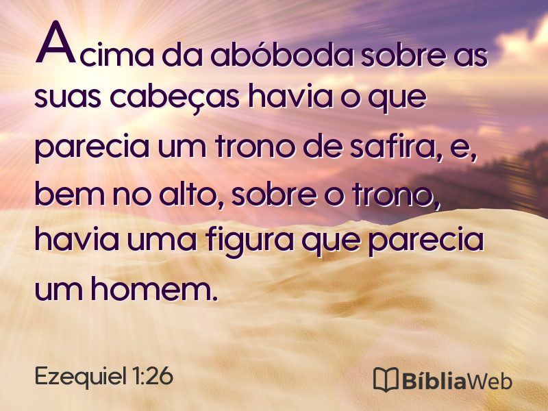 Ezequiel 1:26 em imagem para compartilhar