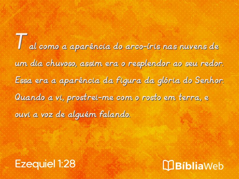 Ezequiel 1:28 em imagem para compartilhar