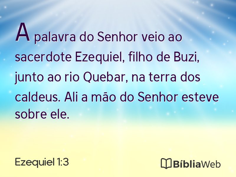 Ezequiel 1:3 em imagem para compartilhar
