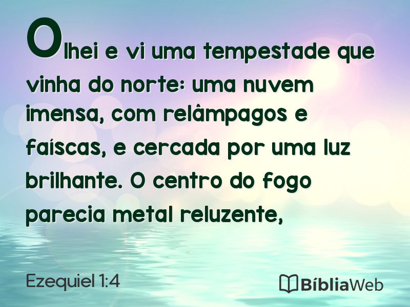 Ezequiel 1:4 em imagem para compartilhar