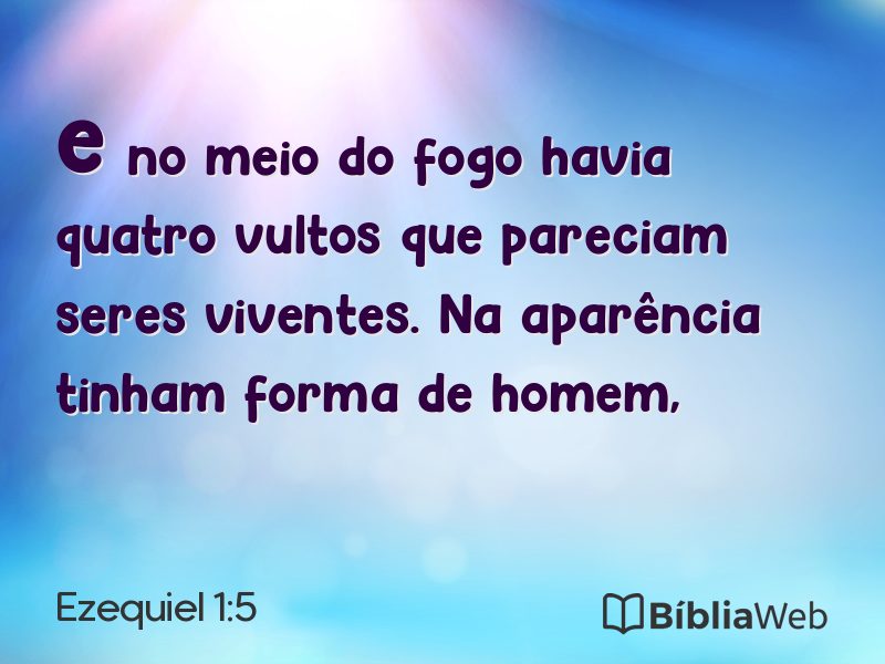 Ezequiel 1:5 em imagem para compartilhar