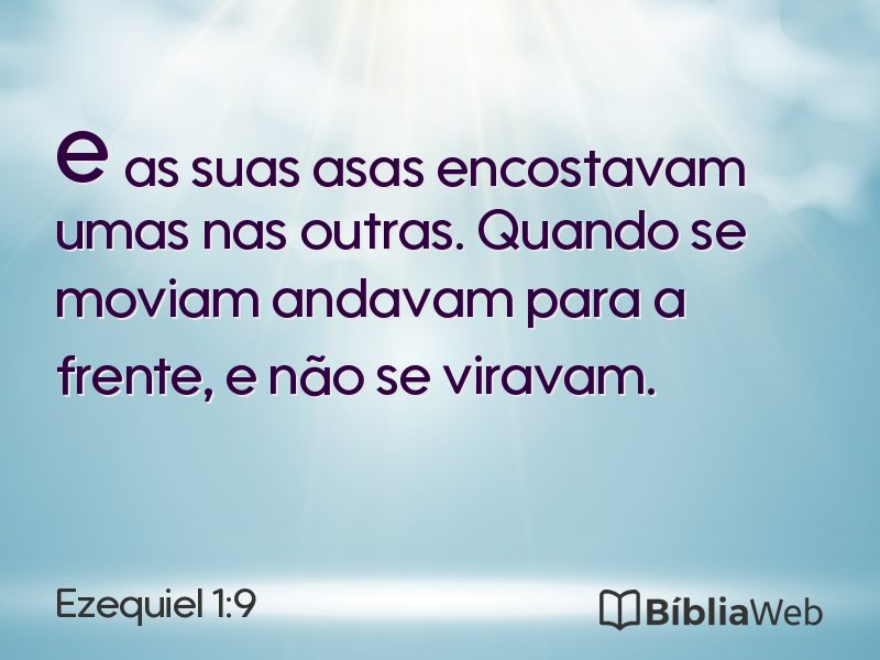 Ezequiel 1:9 em imagem para compartilhar