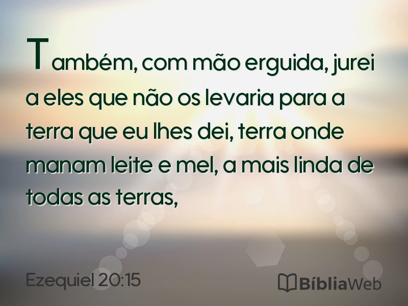 Ezequiel 20:15 em imagem para compartilhar