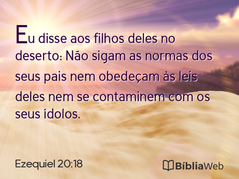 Ezequiel 20:18 em imagem para compartilhar