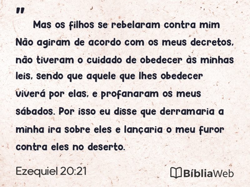 Ezequiel 20:21 em imagem para compartilhar