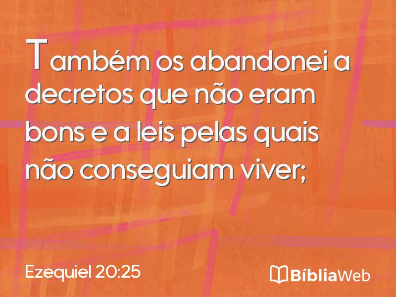 Ezequiel 20:25 em imagem para compartilhar