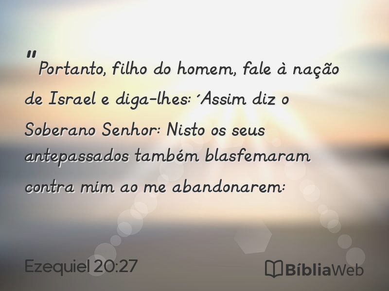 Ezequiel 20:27 em imagem para compartilhar