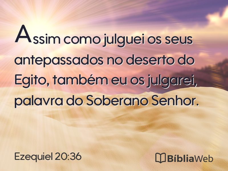 Ezequiel 20:36 em imagem para compartilhar