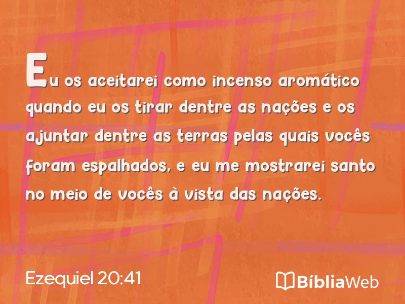 Ezequiel 20:41 em imagem para compartilhar