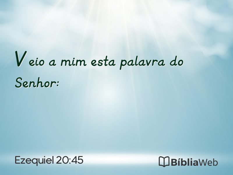Ezequiel 20:45 em imagem para compartilhar