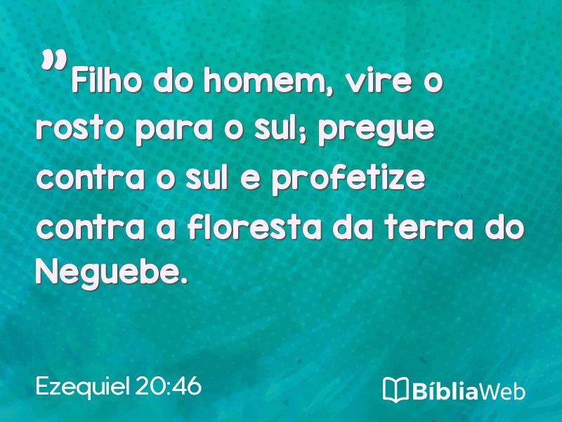 Ezequiel 20:46 em imagem para compartilhar