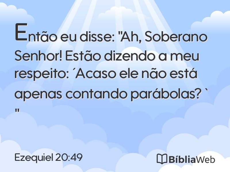 Ezequiel 20:49 em imagem para compartilhar